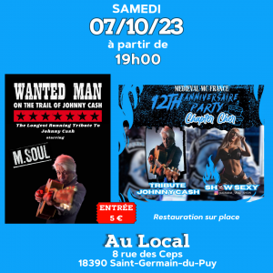 Wanted Man On The trail Of Johnny Cash à St-Germain-Du-Puy