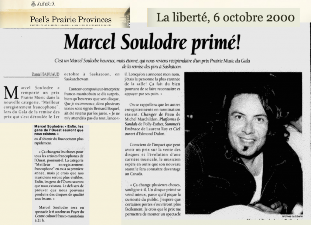 Marcel Soulodre primé