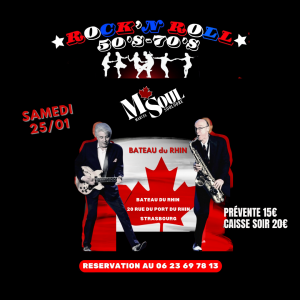 Soirée Rock'n'Roll avec M.SOUL au Bateau du Rhin
