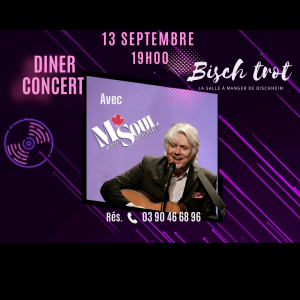Affiche du dîner-concert M.SOUL Bischheim au Bisch’trot le samedi 13 septembre 2025 à 19h. Soirée folk, country, rock’n’roll et Johnny Cash à Bischheim.