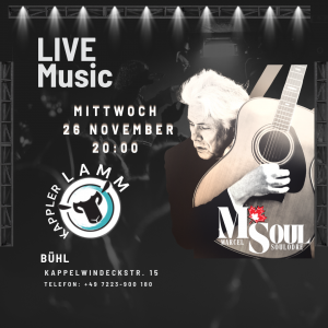 Concert M.SOUL Kappler Lamm Bühl – Soirée live entre Americana, Country et Rock’n Roll