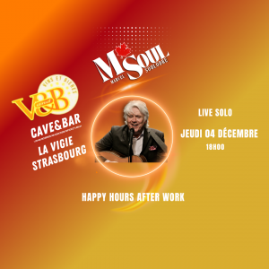 M SOUL en concert au V and B La Vigie le 4 décembre – Happy Hours et musique live canadienne