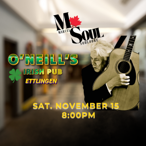 Affiche du concert M.SOUL au O’NEIL’S Irish Pub à Ettlingen le 15 novembre 2025