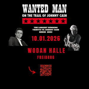 M.SOUL en concert hommage à Johnny Cash à la Wodan Halle Freiburg avec son groupe The Manitoba Flying Farmers