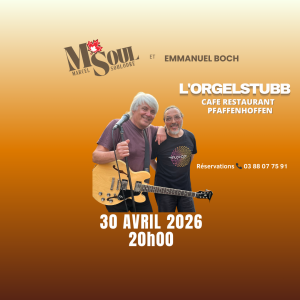 concert duo M.SOUL Emmanuel Boch Orgelstubb Pfaffenhoffen