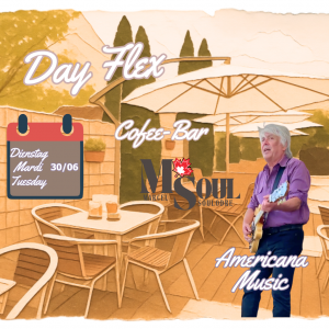 M.SOUL en concert solo au Day Flex Café à Achern le 30 juin 2026 – soirée musique live folk, country, blues et rock'n'roll