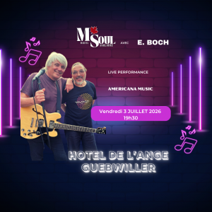 M.SOUL et Emmanuel Boch en concert duo à l'Hôtel de l'Ange à Guebwiller
